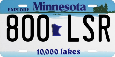 MN license plate 800LSR