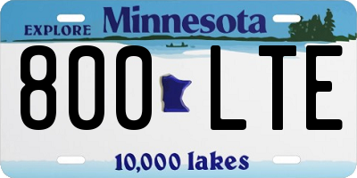 MN license plate 800LTE