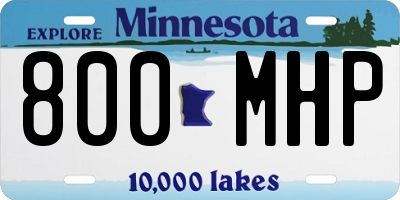MN license plate 800MHP