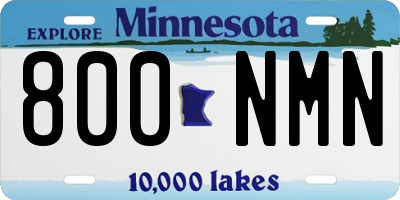 MN license plate 800NMN
