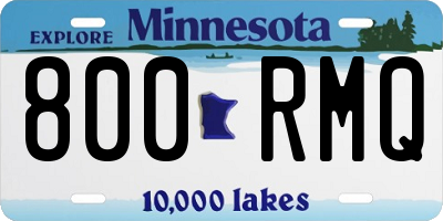 MN license plate 800RMQ