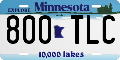 MN license plate 800TLC