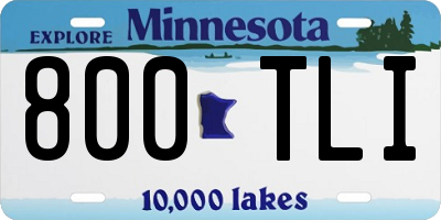 MN license plate 800TLI