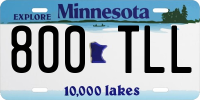 MN license plate 800TLL