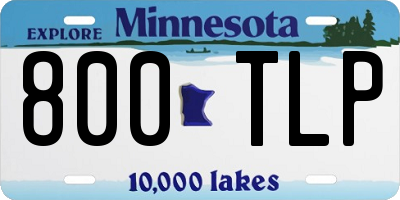MN license plate 800TLP