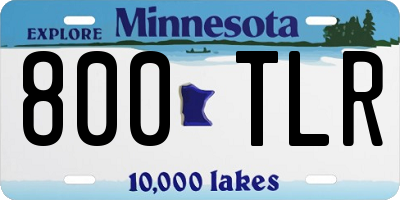 MN license plate 800TLR