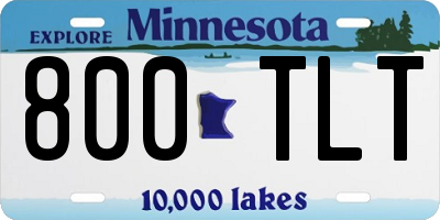 MN license plate 800TLT