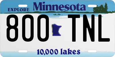 MN license plate 800TNL