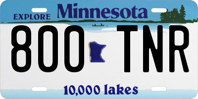 MN license plate 800TNR
