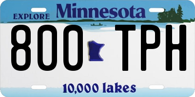 MN license plate 800TPH