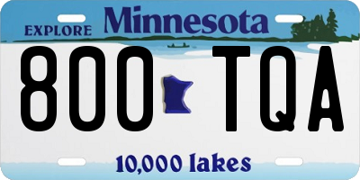 MN license plate 800TQA