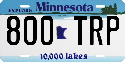 MN license plate 800TRP