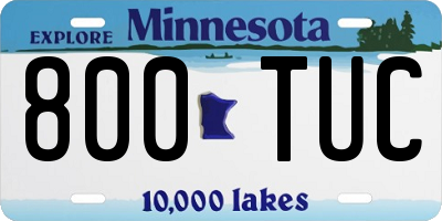MN license plate 800TUC