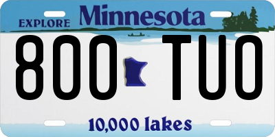 MN license plate 800TUO