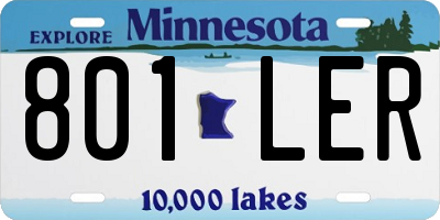 MN license plate 801LER