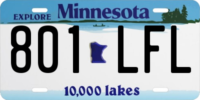 MN license plate 801LFL