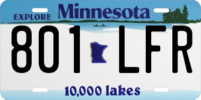 MN license plate 801LFR