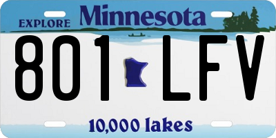 MN license plate 801LFV