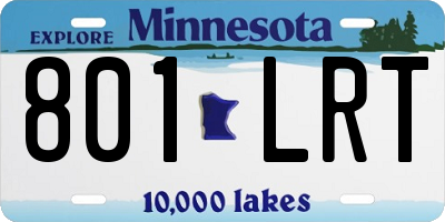 MN license plate 801LRT