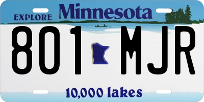 MN license plate 801MJR