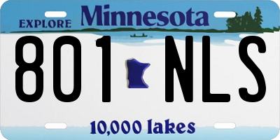MN license plate 801NLS
