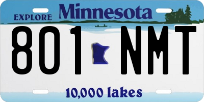 MN license plate 801NMT