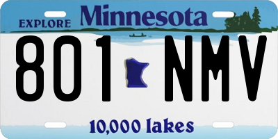 MN license plate 801NMV