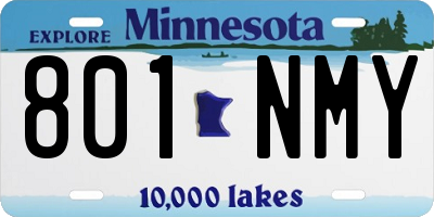 MN license plate 801NMY