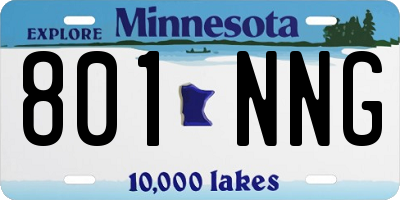 MN license plate 801NNG