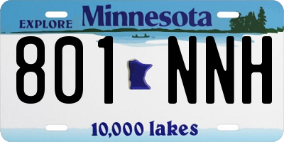 MN license plate 801NNH