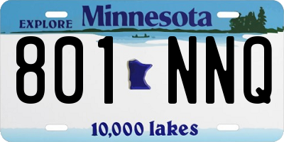 MN license plate 801NNQ