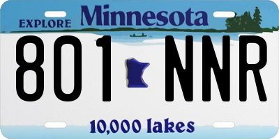 MN license plate 801NNR