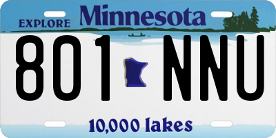 MN license plate 801NNU