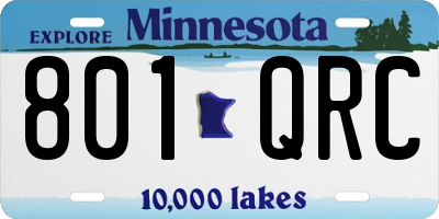 MN license plate 801QRC