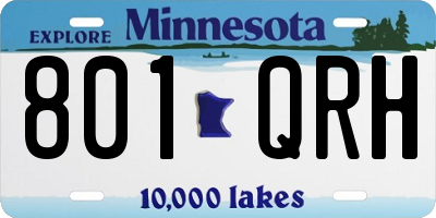MN license plate 801QRH