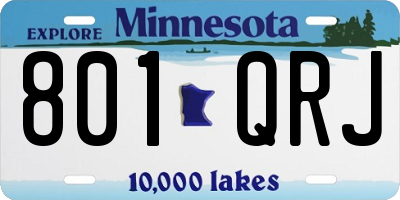 MN license plate 801QRJ