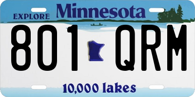 MN license plate 801QRM