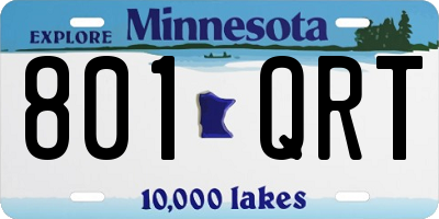 MN license plate 801QRT