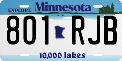 MN license plate 801RJB