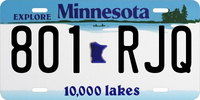 MN license plate 801RJQ