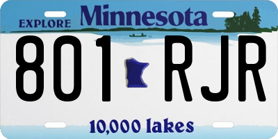 MN license plate 801RJR
