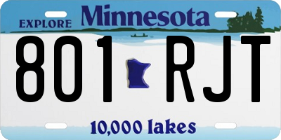 MN license plate 801RJT