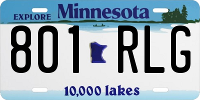 MN license plate 801RLG