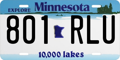 MN license plate 801RLU