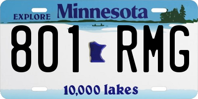 MN license plate 801RMG
