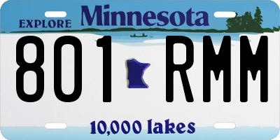 MN license plate 801RMM
