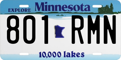 MN license plate 801RMN