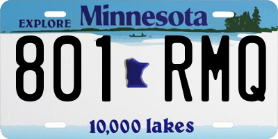 MN license plate 801RMQ
