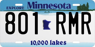 MN license plate 801RMR