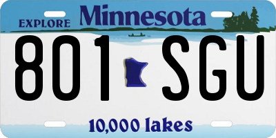 MN license plate 801SGU